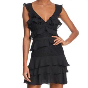 Bardot, Babylon Ruffle Lace Mini Dress, Size S/US 6